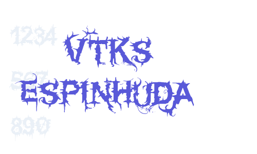 Vtks espinhuda Font Download