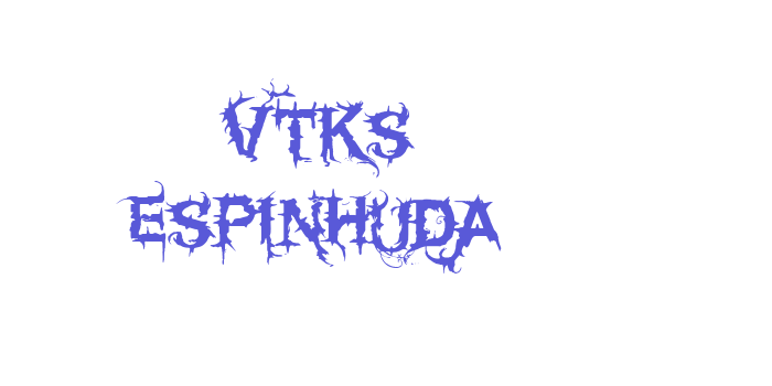 Vtks espinhuda Font Download