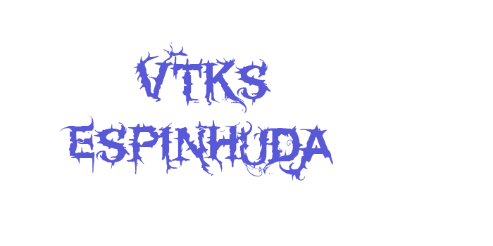 Vtks espinhuda Font