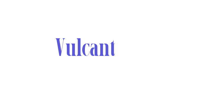 Vulcant Font Download