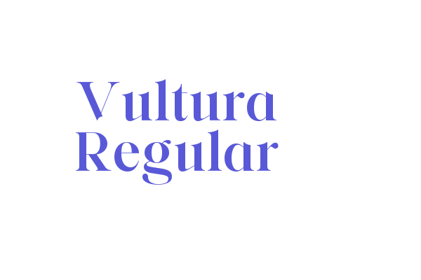 Vultura Regular Font