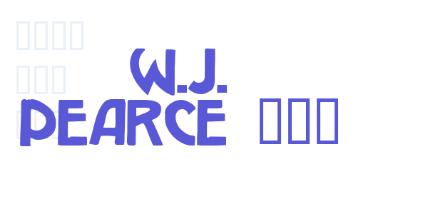 W.J. Pearce 213 font free