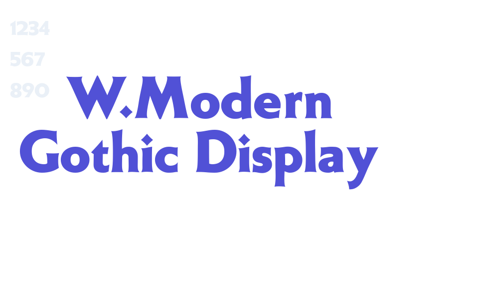 W.Modern Gothic Display-font-download