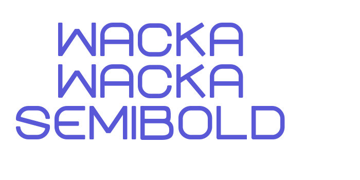 WACKA WACKA Semibold Font Download