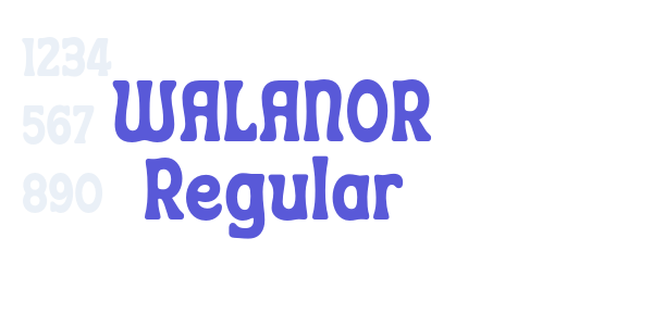 WALANOR Regular font