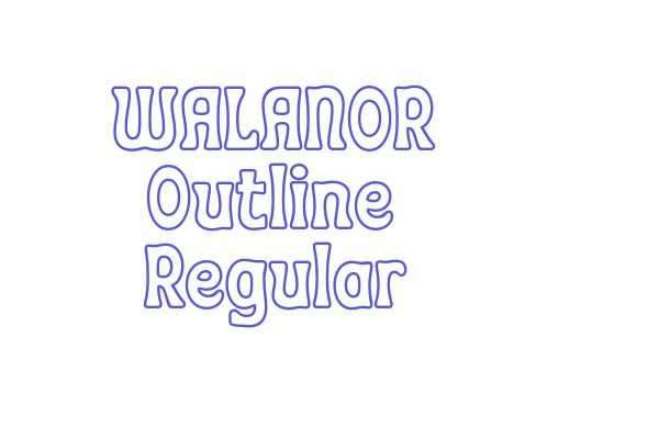 WALANOR Outline Regular Font