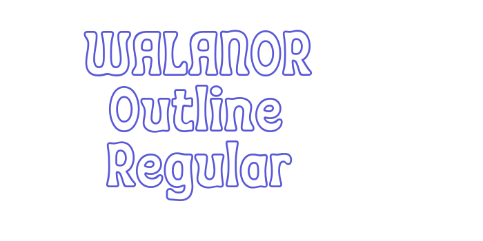 Download WALANOR Outline Regular Font