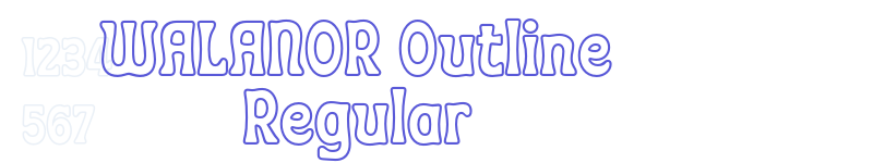 WALANOR Outline Regular-related font
