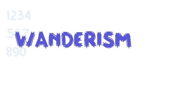 WANDERISM font free