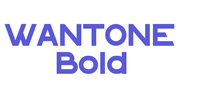 WANTONE Bold Font