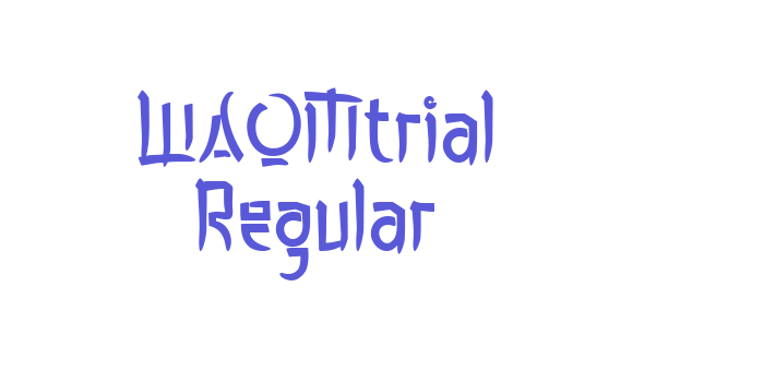 WAOMtrial Regular Font Download