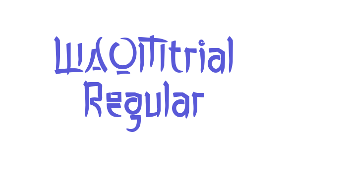 WAOMtrial Regular Font