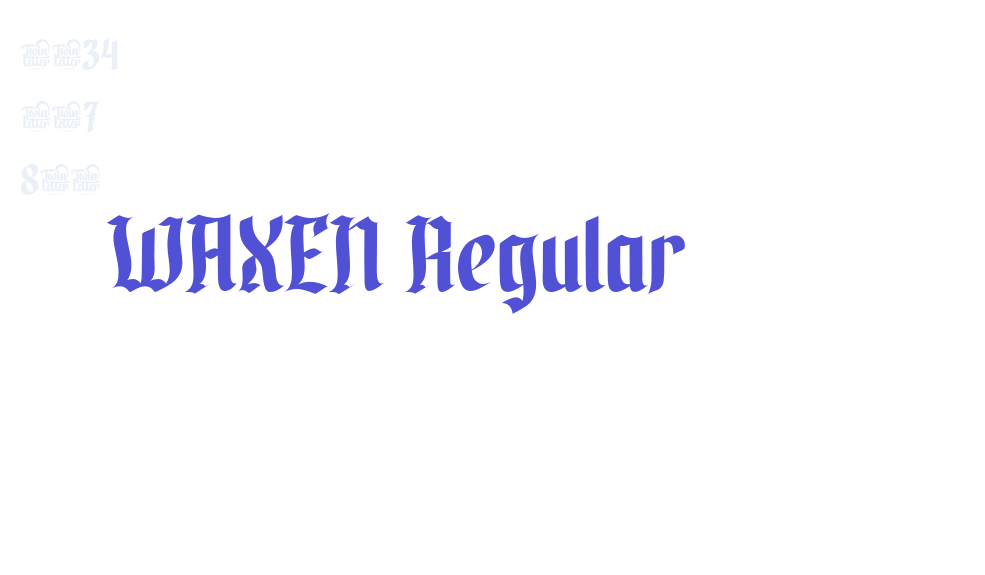 WAXEN Regular-font-download