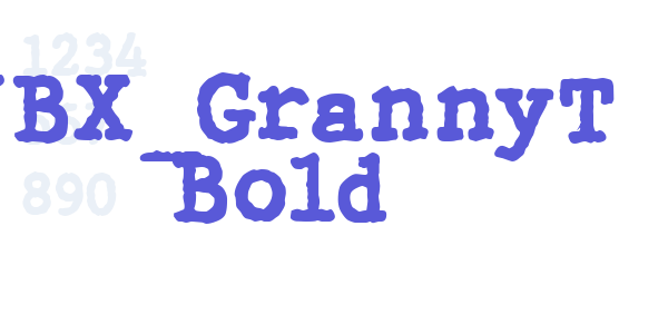 WBX_GrannyT Bold font