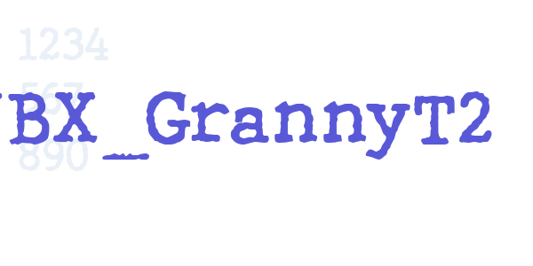 WBX_GrannyT2 font