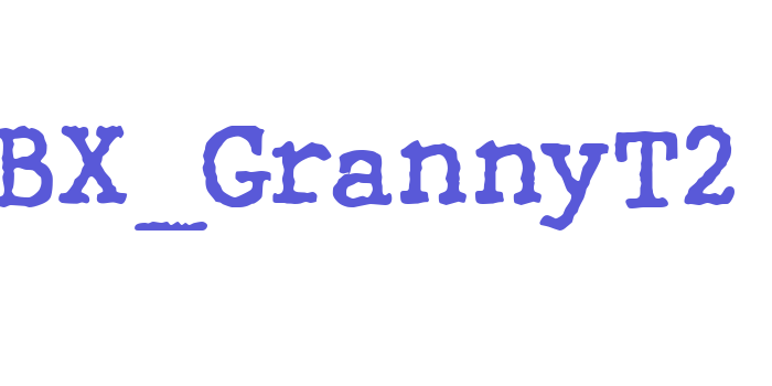 WBX_GrannyT2 Font