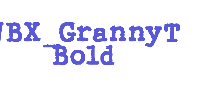 WBX_GrannyT Bold Font Download