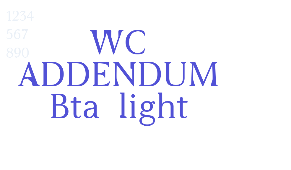 WC ADDENDUM Bta  light-font-download