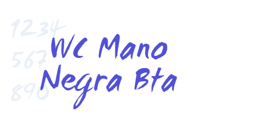 WC Mano Negra Bta-font-download