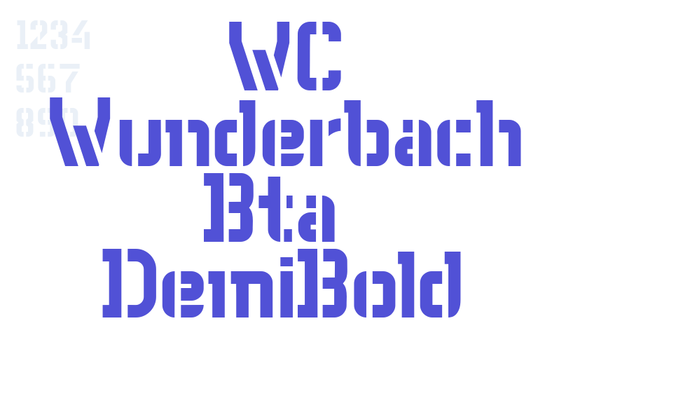 WC Wunderbach Bta  DemiBold-font-download