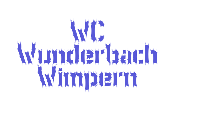 WC Wunderbach Wimpern Font Download