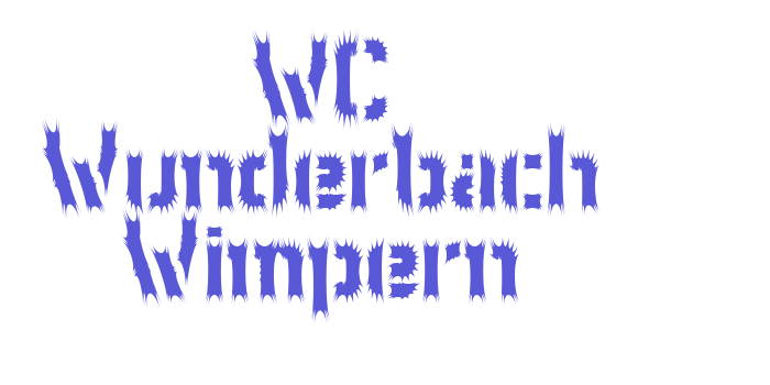 WC Wunderbach Wimpern Font Download