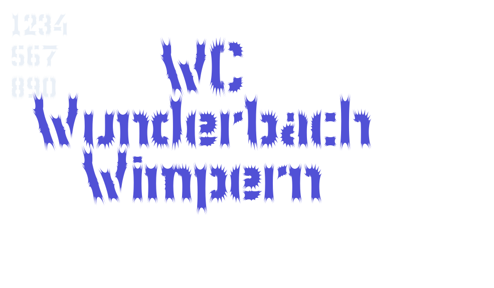 WC Wunderbach Wimpern-font-download