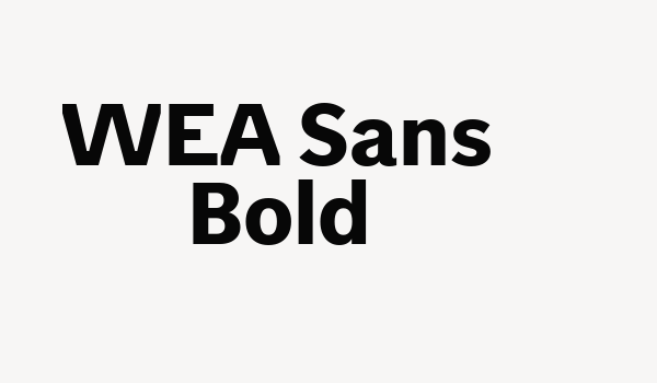 WEA Sans Bold Font