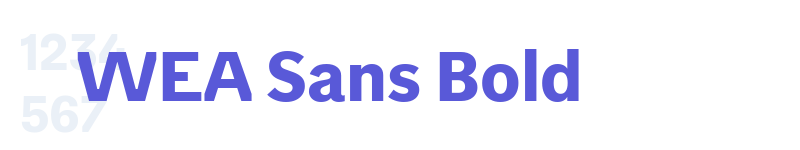 WEA Sans Bold-related font
