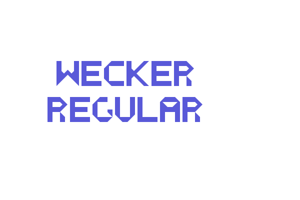 WECKER Regular Font