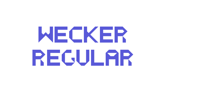 WECKER Regular Font Download