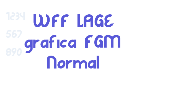 WFF LAGE grafica FGM Normal font