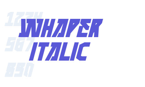 WHAPER Italic Font