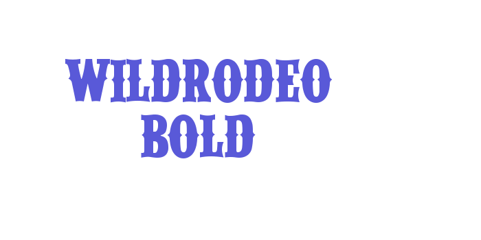 WILDRODEO Bold Font Download