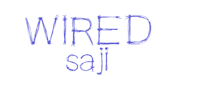 WIRED saji Font