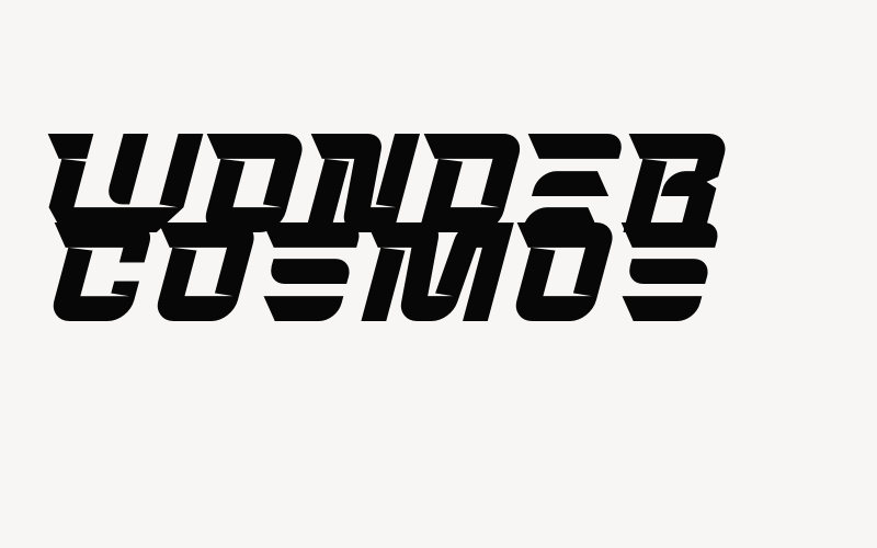 WONDER COSMOS Font