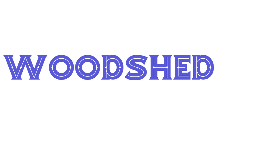 WOODSHED Font Download