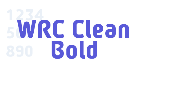 WRC Clean Bold font free