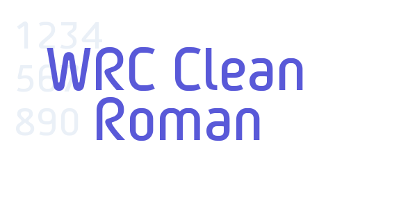 WRC Clean Roman font free