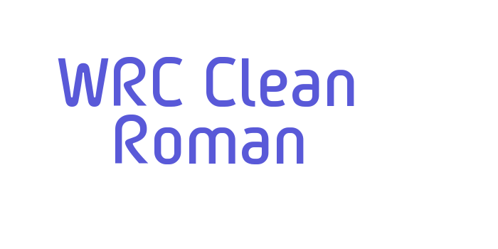 WRC Clean Roman Font Download