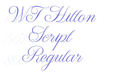 WT Hilton Script Regular Font