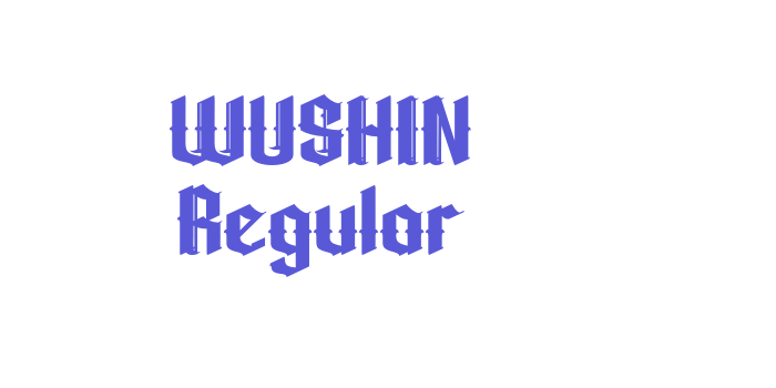 WUSHIN Regular Font Download