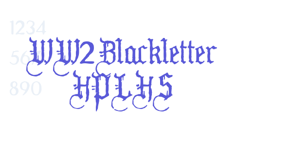 WW2Blackletter HPLHS font free