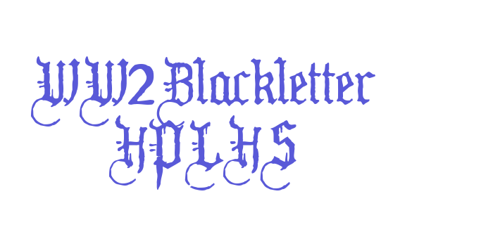 WW2Blackletter HPLHS Font