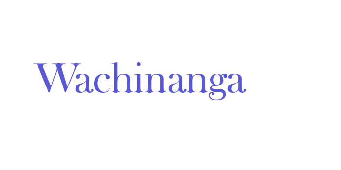 Wachinanga Font Download