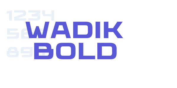 Wadik Bold font