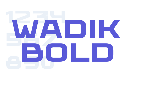 Wadik Bold Font