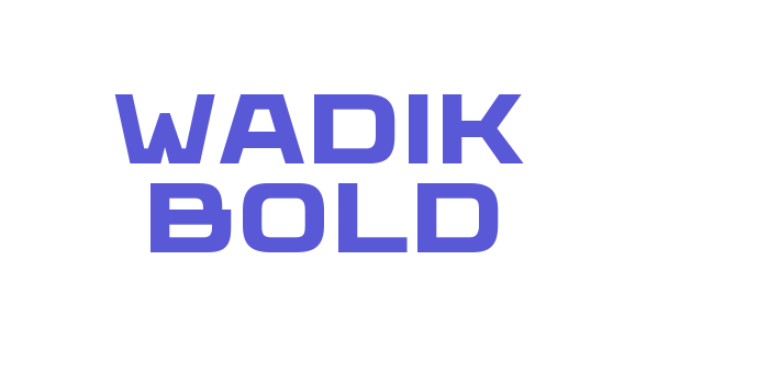 Wadik Bold Font Download