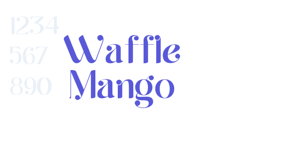 Waffle Mango font free