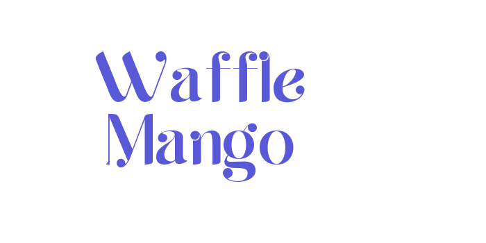 Waffle Mango Font